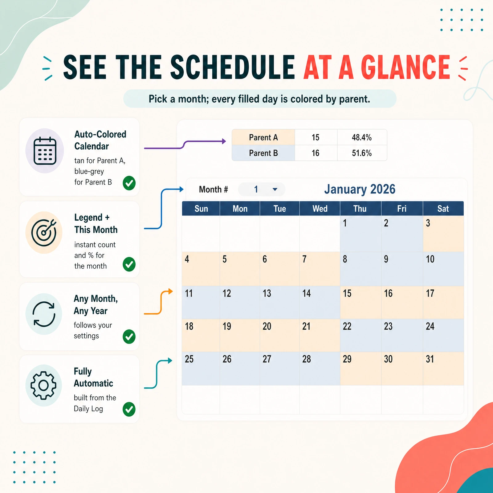 Parenting Time Log — view 3